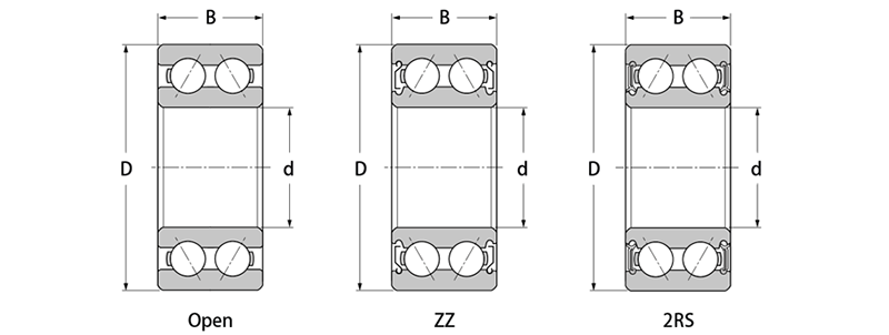 5200-5300 Double Angular Contact Ball Bearing (1)