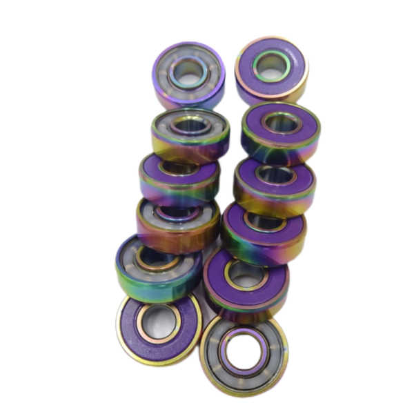 6 608 2RS skate bearing with rainbow ring (2)