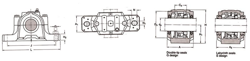 7 SNL500 plummer block bearing