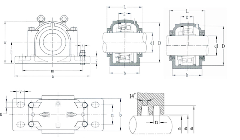 SD3100 plummer block bearing 01